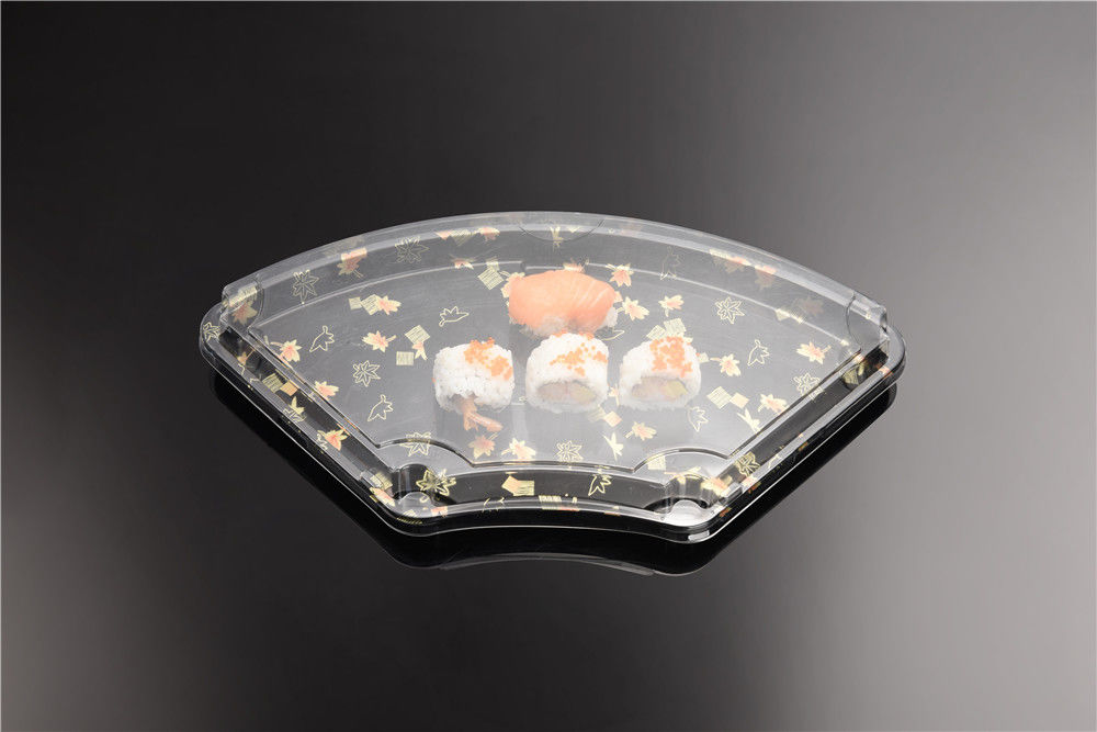 Contenitore eliminabile di burrito dei sushi di PS del commestibile con il chiaro coperchio