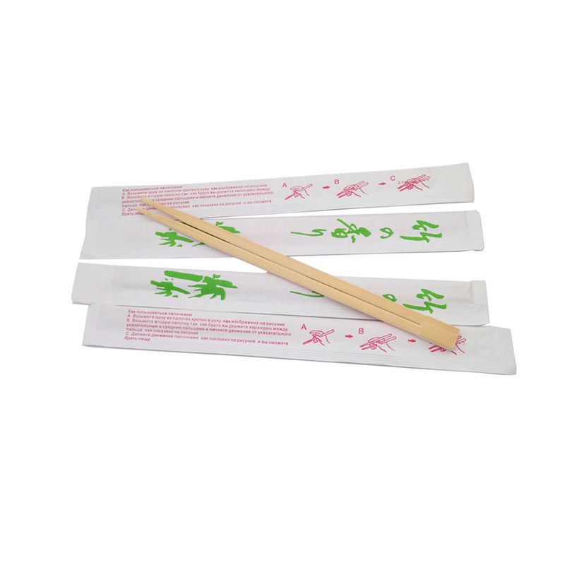 Bastoncini di bambù naturali dei sushi amichevoli di Eco con il pacchetto di carta