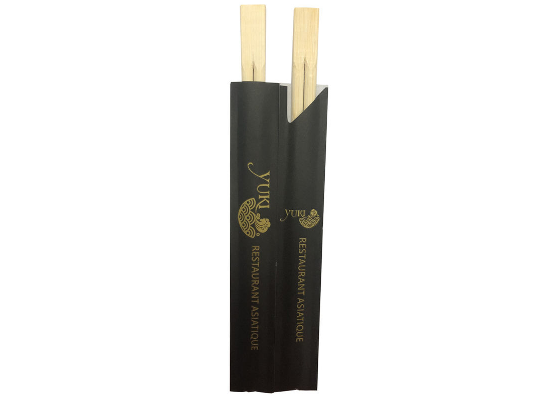 bastoncini di bambù dei gemelli di 21cm per il mezzo imballaggio di carta dei sushi
