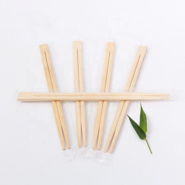 Bastoncini eliminabili naturali di Mao Bamboo del quadrato con la manica di plastica