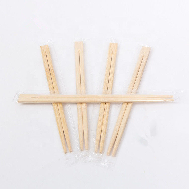 Bacchette di bambù usa e getta cinesi Natural Twins Logo stampato personalizzato 21 cm