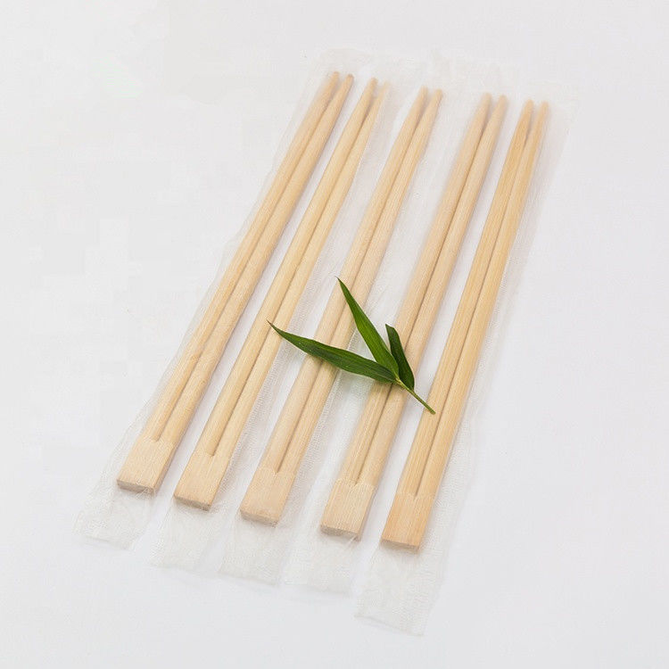 Bacchette di bambù usa e getta cinesi Natural Twins Logo stampato personalizzato 21 cm