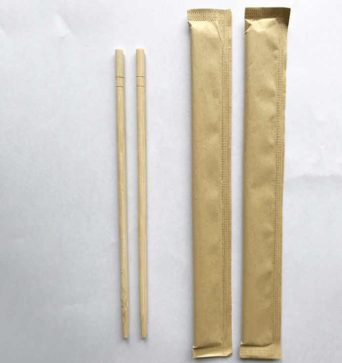 Bastoncini amichevoli di bambù eliminabili di Eco con l'imballaggio della carta kraft