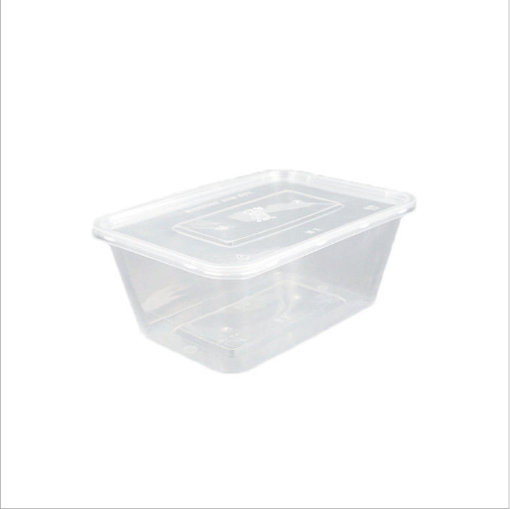 La plastica eliminabile dei pp porta via la scatola Microwavable con il coperchio