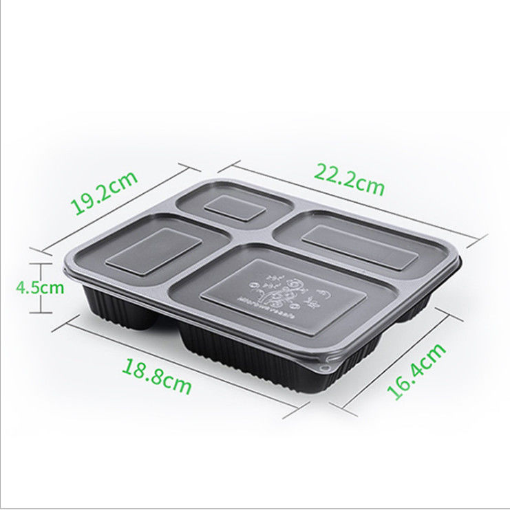Contenitore di alimento eliminabile Microwavable dei pp 500 650 750 1000ml
