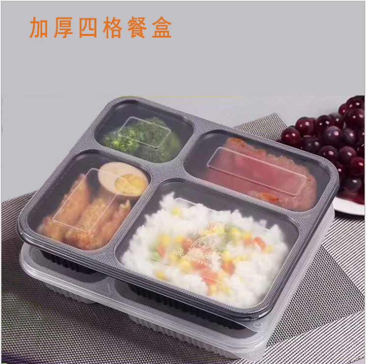 Bento Box Container asportabile di plastica ispessito eliminabile