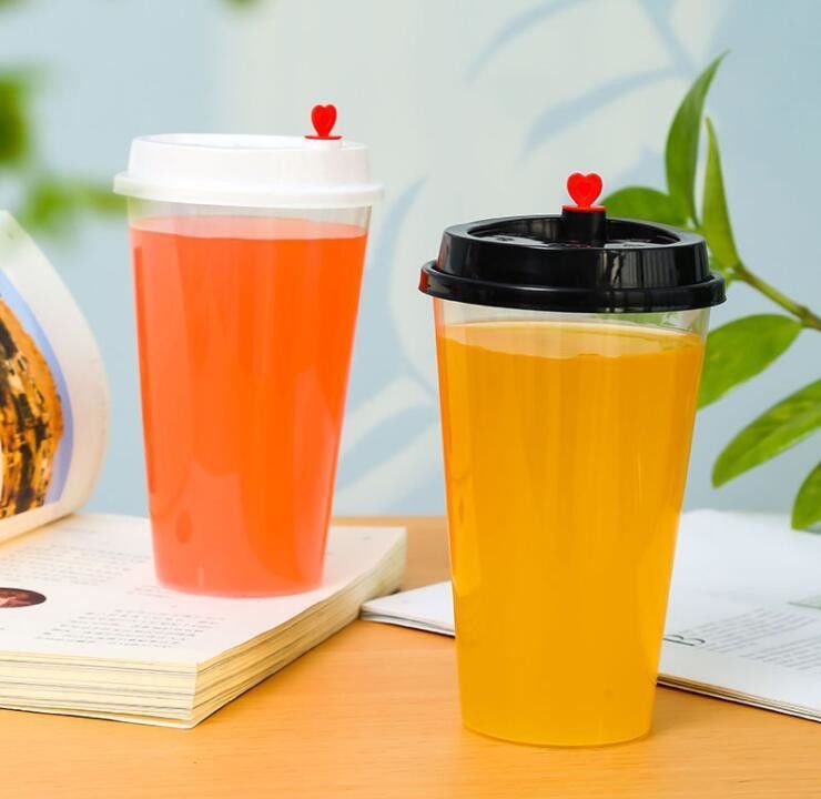 Tazze di plastica eliminabili Vasos di stampa su ordinazione 16oz 500ml di Juice Tea pp del frappé