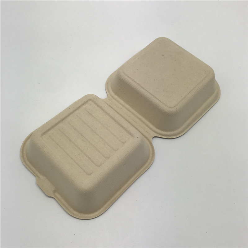 Eliminabile biodegradabile della scatola di Straw Takeaway Food Container Burger del grano