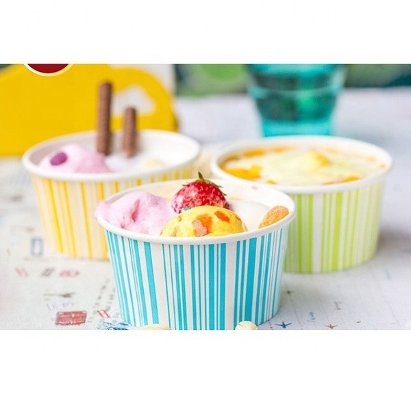 PLA eliminabile della tazza di carta del gelato che ricopre imballaggio biodegradabile del yogurt