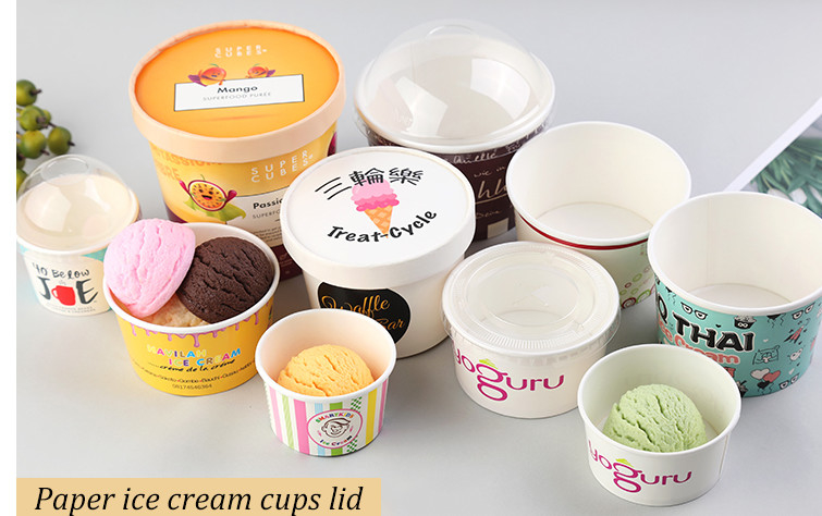PLA eliminabile della tazza di carta del gelato che ricopre imballaggio biodegradabile del yogurt