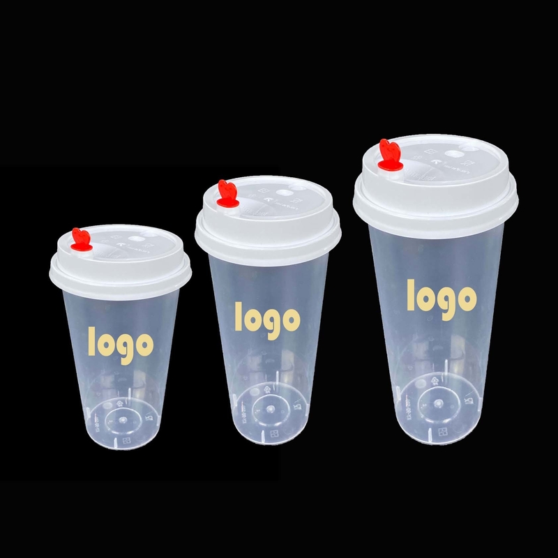 Tazze di tè eliminabili libere del latte di BPA pp 1oz con il coperchio