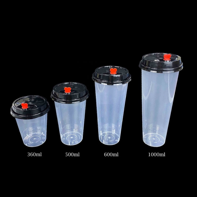 Tazze di tè eliminabili libere del latte di BPA pp 1oz con il coperchio