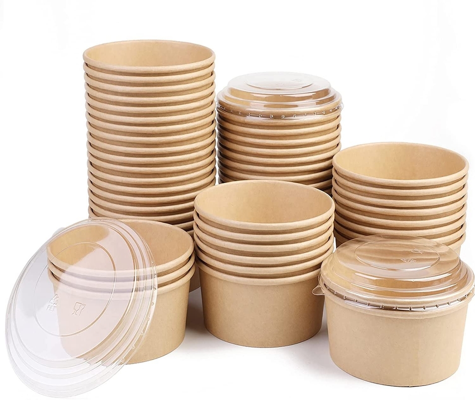 Scatola da asporto biodegradabile ecologica da 360-2000 ml per imballaggi alimentari
