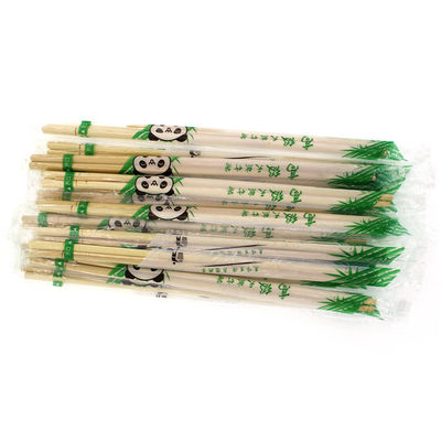 20cm Logo Round Disposable Bamboo Chopstick su misura naturale con gli stuzzicadenti